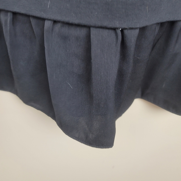 NWT J. Crew Factory Black Peplum Top size S - Picture 4 of 5